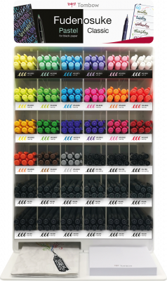 Tombow Marker Fudenosuke etiketkit til Modular display