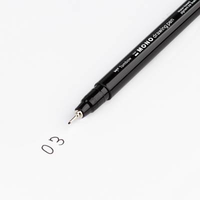 Tombow Fineliner MONO drawing 03 sort