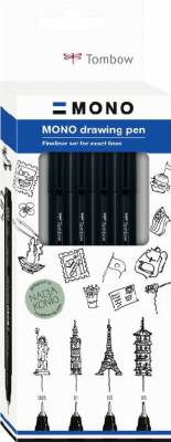 Tombow Fineliner MONO drawing set Bold (4)