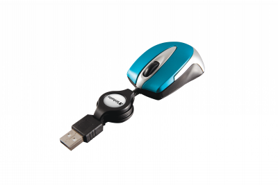 VERBATIM Go Mini Optical Travel Mouse Caribbean Blue