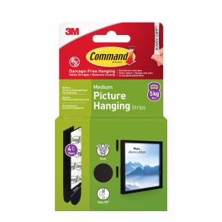 Command Strips Black Medium 4 Sets 17204BLK-4
