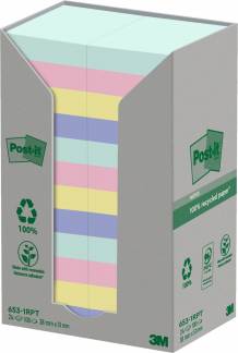 Post-it Recycled mix colors 38x51 100sh (24)
