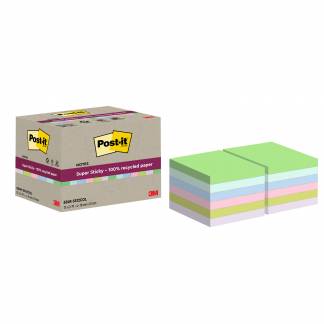 Post-it SS Recycled Mix colors 76x76 70sh (12)