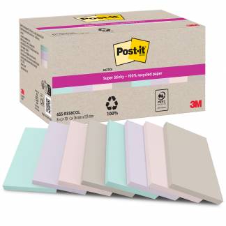 Post-it SS Recycled Mix colors 127x76 70sh (8)