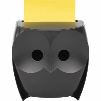 Dispenser Owl for Z-Notes + 2 Z-Notes 76x76 yellow