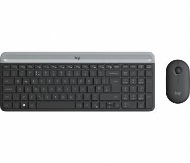 Tastatur sæt Logitech MK470 Slim Wireless, Graphite