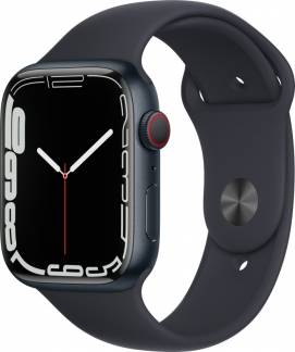 Apple Watch Series 7 GPS + LTE, 45mm, Black/Alu