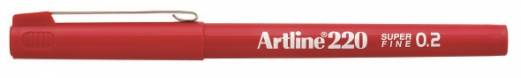 Fineliner Artline 220 SF 0.2 r&oslash;d