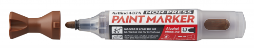 Artline Non-press paint marker 437A Brown