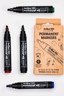 Artline ECO-GREEN 190 2.0-5.0mm Dry Safe assorted (4)