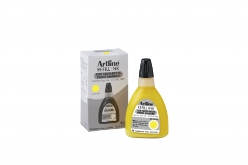 Artline Non-press 437A refill ink 60ml Yellow