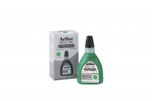 Artline Non-press 437A refill ink 60ml Green