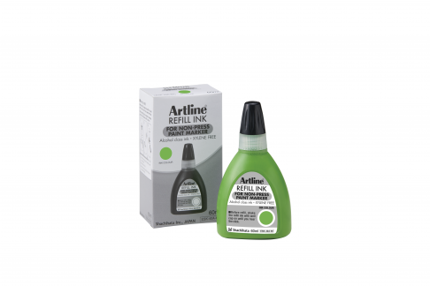 Artline Non-press 437A refill ink 60ml Yellow Green