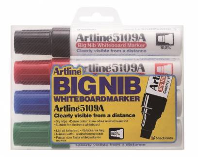 Whiteboardpenne Artline 5109A BIG 4/sæt