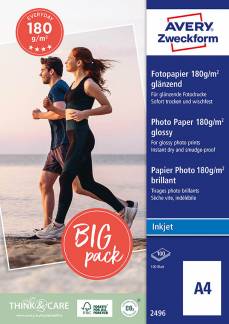 Avery fotopapir classic glossy inkjet 180g A4 (100) 