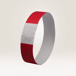 Festivalarmbånd Tyvek rød 500 stk