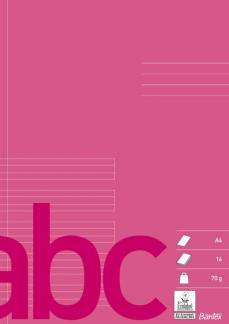 BANTEX Skoleh&aelig;fte A4 linjeret 6+7+6+10, blank