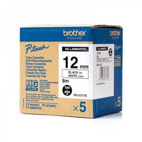 BROTHER HGE231V5 tape 12mm 5PK