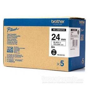 Brother HGE-651V5 Lamineret b&aring;nd (2,4 cm x 8 m) 5rulle(r)