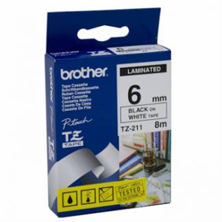 Brother TZe 211 Lamineret bånd  (0,6 cm x 8 m) 1kassette(r)
