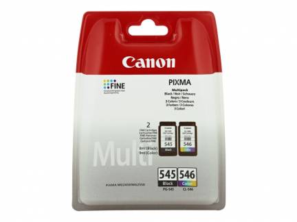 Canon PG 545 / CL-546 Multipack Sort Farve (cyan, magenta, gul) 180 sider Bl&aelig;k 8287B005