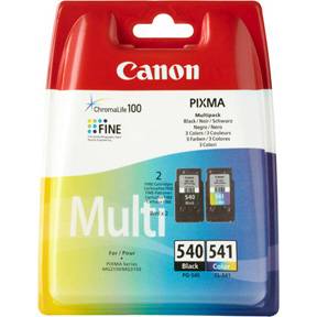 Canon PG 540 / CL-541 Multipack Sort Farve (cyan, magenta, gul) 180 sider Blæk 5225B006