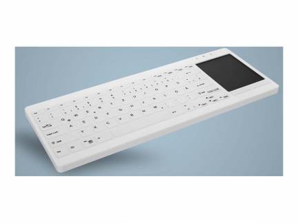 Active Key QuickClean Med KB IP68 Touchpad Mini W White