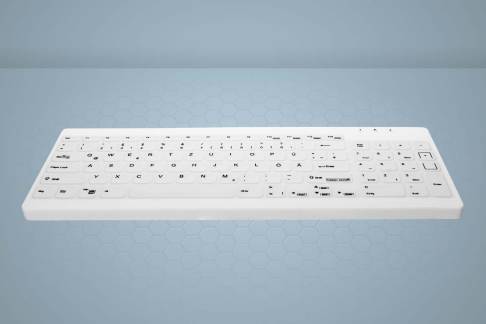 Active Key QuickClean Med Keyboard Rem Cov Comp W White