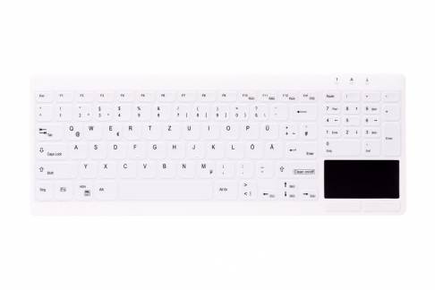 Active Key QuickClean Med KB IP68 Touchpad Comp W White