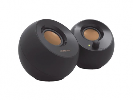 Pebble 2.0 USB Speakers, Black