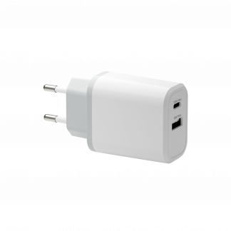 Bulk EU WallC USB-C 30W+USB-A 18W -W