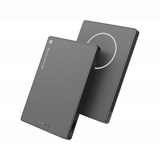 DBRAMANTE Power Bank - 5K mAh Mag. Built-in USB-C Cable - Ti