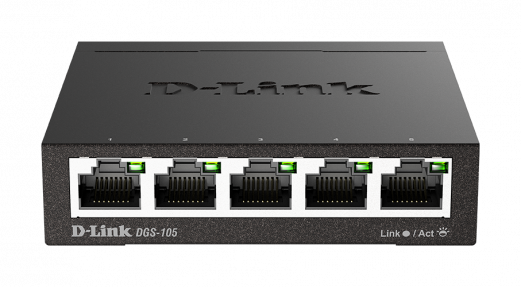 D-LINK 5-port 10/100/1000 Gigabit Metal Housing Desktop Swit