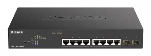 D-LINK 10-Port PoE+ Gigabit Smart Managed Switch
