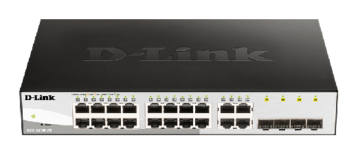 D-LINK 16 10/100/1000 Base-T port with 4 x 1000Base-T /SFP p