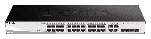 D-LINK 24 10/100/1000 Base-T port with 4 x 1000Base-T /SFP p