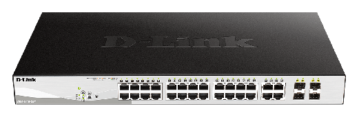 D-LINK 24 PoE 10/100/1000 Base-T port with 4 x 1000Base-T /S