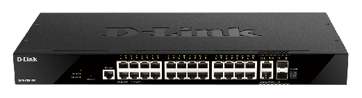 D-LINK 24 ports GE + 2 10GE ports + 2 SFP+ Smart MS