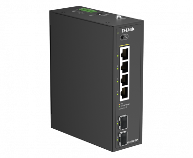 D-LINK 6-Port Gigabit Industrial PoE+ Unmanaged Switch with