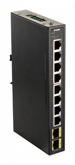 D-LINK 8-port Gigabit Industrial Switch including 2 x 100/10