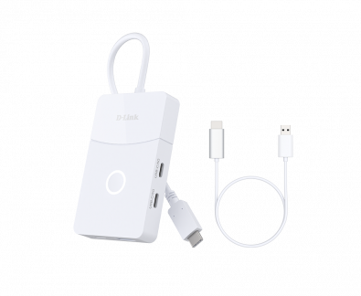 D-LINK 5-in-1 USB-C Hub with Wireless HDMI