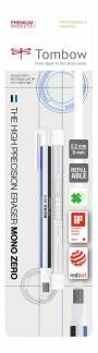 Tombow Viskelæder pen MONO Zero 2,5x5mm hvid blister