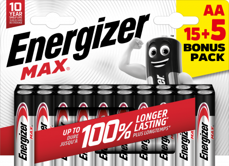 Energizer MAX AA/E91 (15+5 pack)