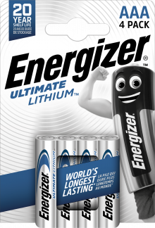 Energizer Ultimate Lithium AAA (4-pack)