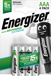 Energizer Rech Extreme AAA 800 mAh (4-pack)