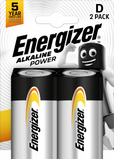 Energizer Alkaline Power D-type Standardbatterier 2