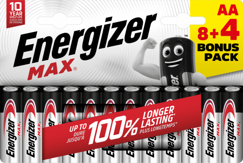 Energizer MAX AA/E91 (8+4 pack)