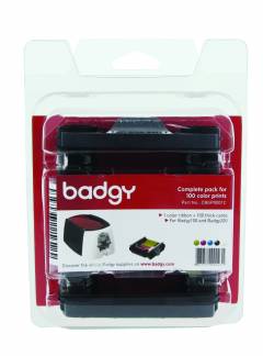 Badgy consumables pack for 100 color prints incl. cards