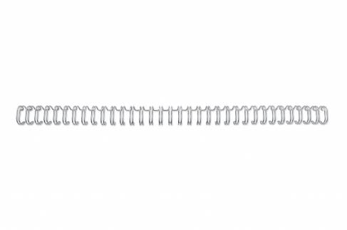 Spiralringe metal 2:1 No12 19mm A4 hvid (200)