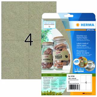 Herma etiket Silphie 105x148 kraftpapir (80)